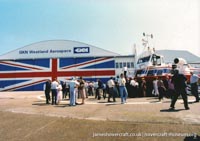 AP1-88 hovercraft promotional day by BHC -  (credit: The <a href='http://www.hovercraft-museum.org/' target='_blank'>Hovercraft Museum Trust</a>).